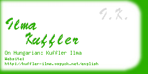 ilma kuffler business card